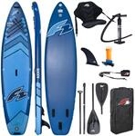 SUP F2 aufblasbares Brett Axxis 11'6&ldquo; Marineblau Combo Paddel 2in1 Sitz