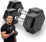 XTREXO Hex gummierte Hantel 7,5 kg