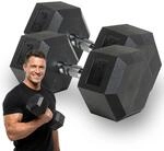 XTREXO Hex gummierte Hantel 25 kg