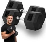 XTREXO Hex gummierte Hantel 27,5 kg