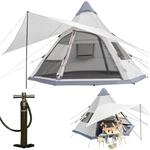 Luftzelt Tipi Hetta 460 Air Protect - Aufblasbares Familienzelt f&uuml;r 6 Personen