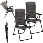 2er Set Hochlehner Kvist - Campingstuhl faltbar - aus Aluminium & Stahl