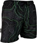 GUGGEN MOUNTAIN 2335 Herren Badehose Streifen l&auml;ssige Boardshorts Linien Muster