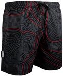 GUGGEN MOUNTAIN 2335 Herren Badehose Streifen l&auml;ssige Boardshorts Linien Muster