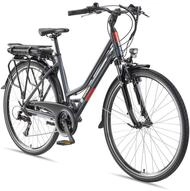 E-Bike XT485 28 Zoll 21-Gang Pedelec Trekking Touren Elektrofahrrad Damen grau