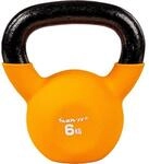 Kettlebell PRO - 2 - 24 kg, Kugelhantel aus Gusseisen mit Neoprenbeschichtung