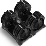 Kurzhantel verstellbar 24kg 2er Set - 12 Gewichtsstufen mit Drehgriff - Dumbbell