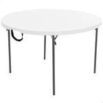 LIFETIME Outdoor Klapptisch rund faltbar wetterfest UV-best&auml;ndig &Oslash; 122 cm