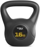 Kettlebell Vinyl f&uuml;r Training Trex Sport mit breitem Griff, Gewicht 16 kg
