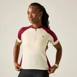 Damen-Radtrikot mit kurzem &Auml;rmel und halbem Rei&szlig;verschluss