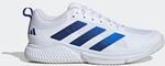 Damen/Herren Handball Hallenschuhe - adidas Court Team 2.0 wei&szlig;/blau
