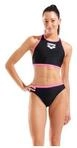 Arena Y-Line Badeanzug Schwarz/Rosa Damen