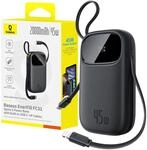BASEUS EnerFill Powerbank 20000mAh 45W mit integrierten USB-C/Lightning Kabeln