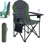Campingstuhl Relax Comfort - Bequemer Klappstuhl mit Getr&auml;nkehalter und...