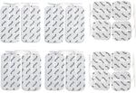 16 TENS EMS Elektroden-Pads 10x5cm & 5x5cm | wiederverwendbare Klebe-Elektroden