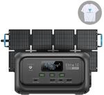 BLUETTI Elite 10 + 60W, 128Wh tragbare Powerstation f&uuml;r Wander- &...