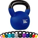 Kettlebell PRO - 2 - 24 kg, Kugelhantel aus Gusseisen mit Neoprenbeschichtung