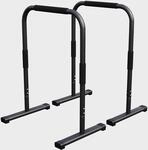 Dip Barren - 2er Set, Dip Station, Push Up Bars, Dip Stand, bis 200 kg, Stahl
