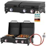 Plancha Grill Eldur 3-Brenner Plus - mit Deckel und Topftr&auml;ger inklusive