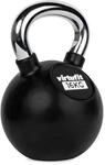Kettlebell &ndash; Gummi/Chrom - Fitness