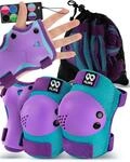 Schoner Set Inliner Kinder 3-12 Jahre mit Knieschoner Ellenbogenschoner & Hand
