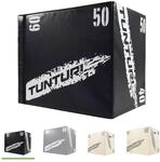 Plyo Box, Soft Plyometric Box, Fitnessbox, 40 x 50 x 60 cm, Holz mit EVA