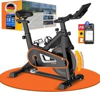Heimtrainer Fahrrad Ergometer mit Pulssensor, App & LED-Display