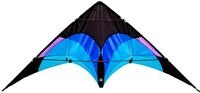 Lenkdrachen Flip (blau) - flugfertig inkl. Schn&uuml;re und Lenkschlaufen