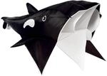 Einleinerdrachen Willi the Whale (schwarz-wei&szlig;) - flugfertig inkl. Spule,...
