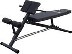 Verstellbare Hantelbank mit Hyperextension f&uuml;r effektives Training