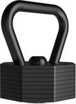 Verstellbare Kettlebell &ndash; 3,5 bis 19,5 kg &ndash; Stahl &ndash; Rapid Series