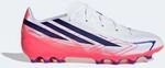 Kinder Fu&szlig;ball Nockenschuhe AG - adidas F50 Hyperfast League AG wei&szlig;/violett