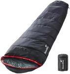 Mumienschlafsack Alaska RV links - Outdoor - Schwarz