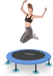 Mini Trampolin - Gr&ouml;&szlig;en &Oslash;122cm Bodentrampolin f&uuml;r Erwachsene, Klappbar