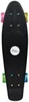 NoRules Skateboard ABEC 5 Fun Neon, mit Leuchtrollen