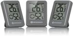 ClimaTemp Thermo-Hygro Indikator 3er Set grau
