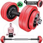 Sportstech Hantel AH300_30 2in1 Set | Abnehmbare Silikon&uuml;berz&uuml;ge