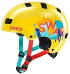 Kid 3 SWAG yellow Fahrrad Inline Scooter Skate Kinder Helm Retro-Look