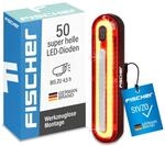 FISCHER Batterie LED/USB R&uuml;ckleuchte Stab mit Universalhalterung