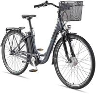 E-Bike RC830 28 Zoll 3-Gang Pedelec City Elektrofahrrad Herren Damen grau