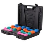 Gymnastikhanteln Set 10 kg mit Koffer