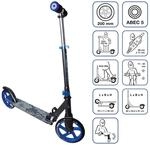 muuwmi Aluminium Scooter 200 mm schwarz-blau
