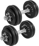 Kurzhanteln PRO 2er Set, Gusseisen Hanteln, 20kg, 30kg, 40kg, 50kg, 60kg, 30mm