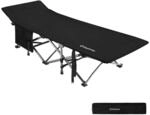 Feldbett XL Outdoor Camping Liege G&auml;ste Klappbett Stahl 208x75cm 200kg