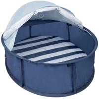 Strandmuschel UV-Schutz 50+ Moskitonetz Kinder 2 Pl&auml;tze - Blau