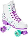 Klassische Retro Verstellbare Rollschuhe Trista Wei&szlig;/Lila/Mint