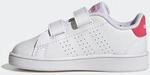 ADIDAS Sportschuhe Baby Klettverschluss - Advantage weiss/rosa