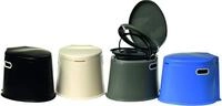 Camping Eimer Toilette grau