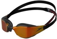 Speedo Fastskin Hyper Elite verspiegelte Schwimmbrille Schwarz Rot