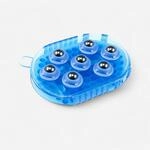 Massage-Handschuh mit Rollen blau
